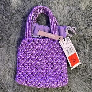 Purple Woven Bag